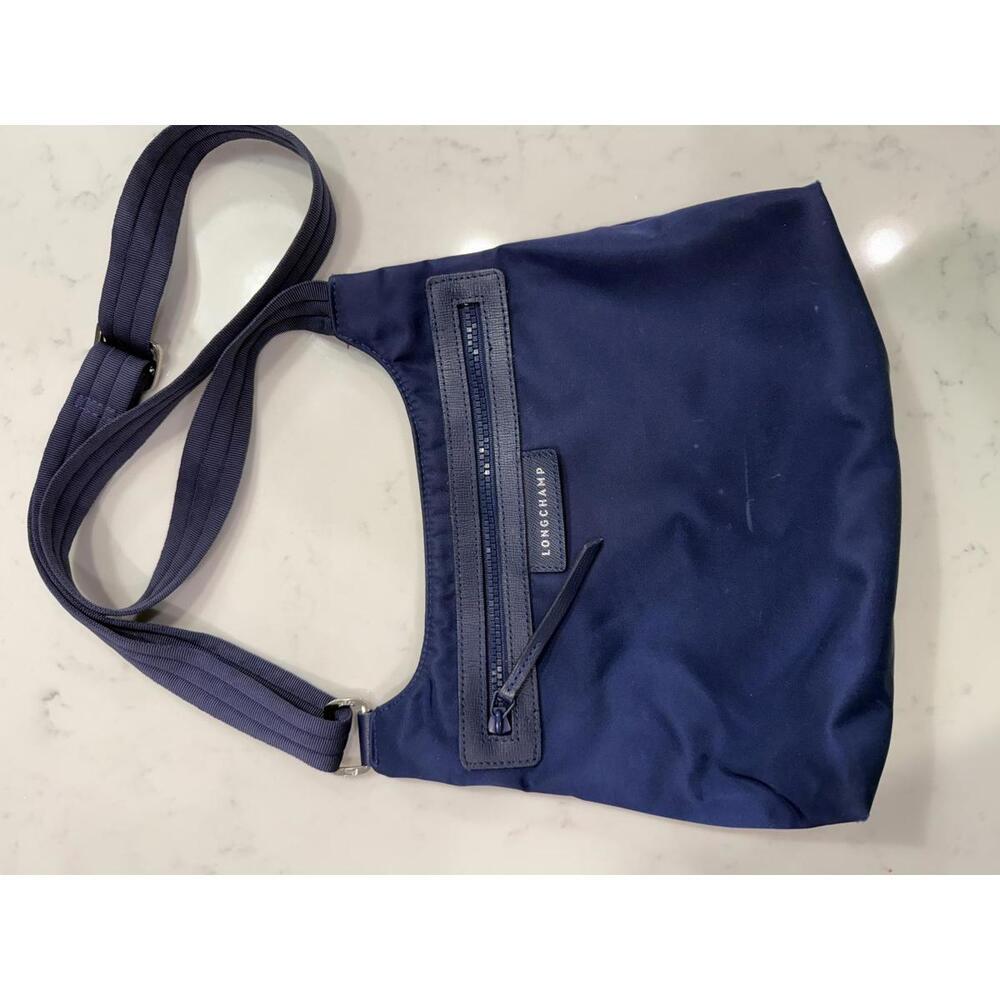 LONGCHAMP Le Pliage NEO Flat Nylon Crossbody Bag Navy BLUE